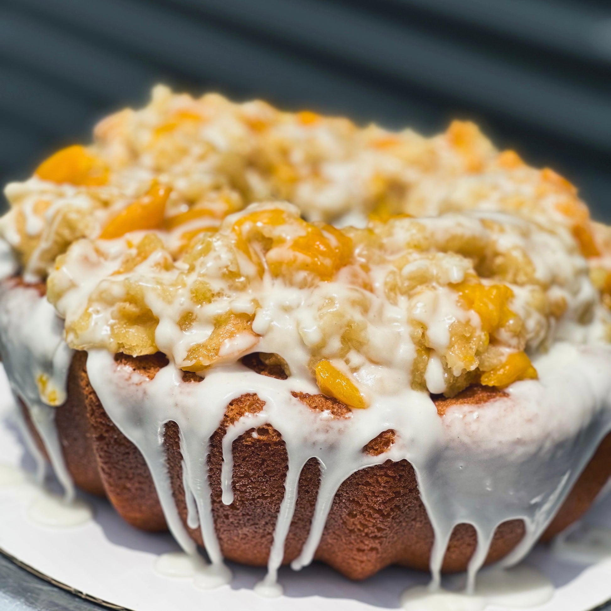Pastel de melocotón