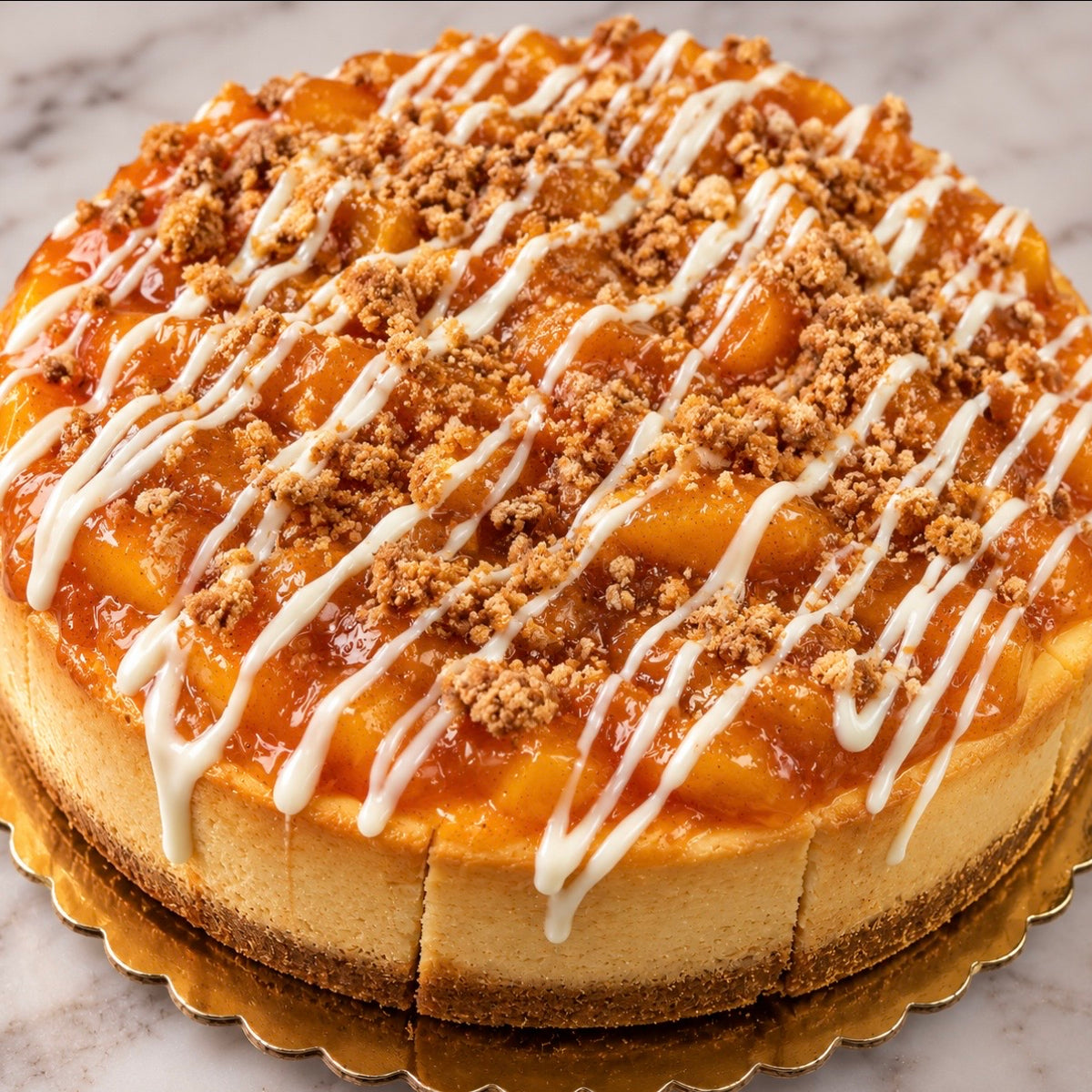 Peach Cobbler Cheesecake