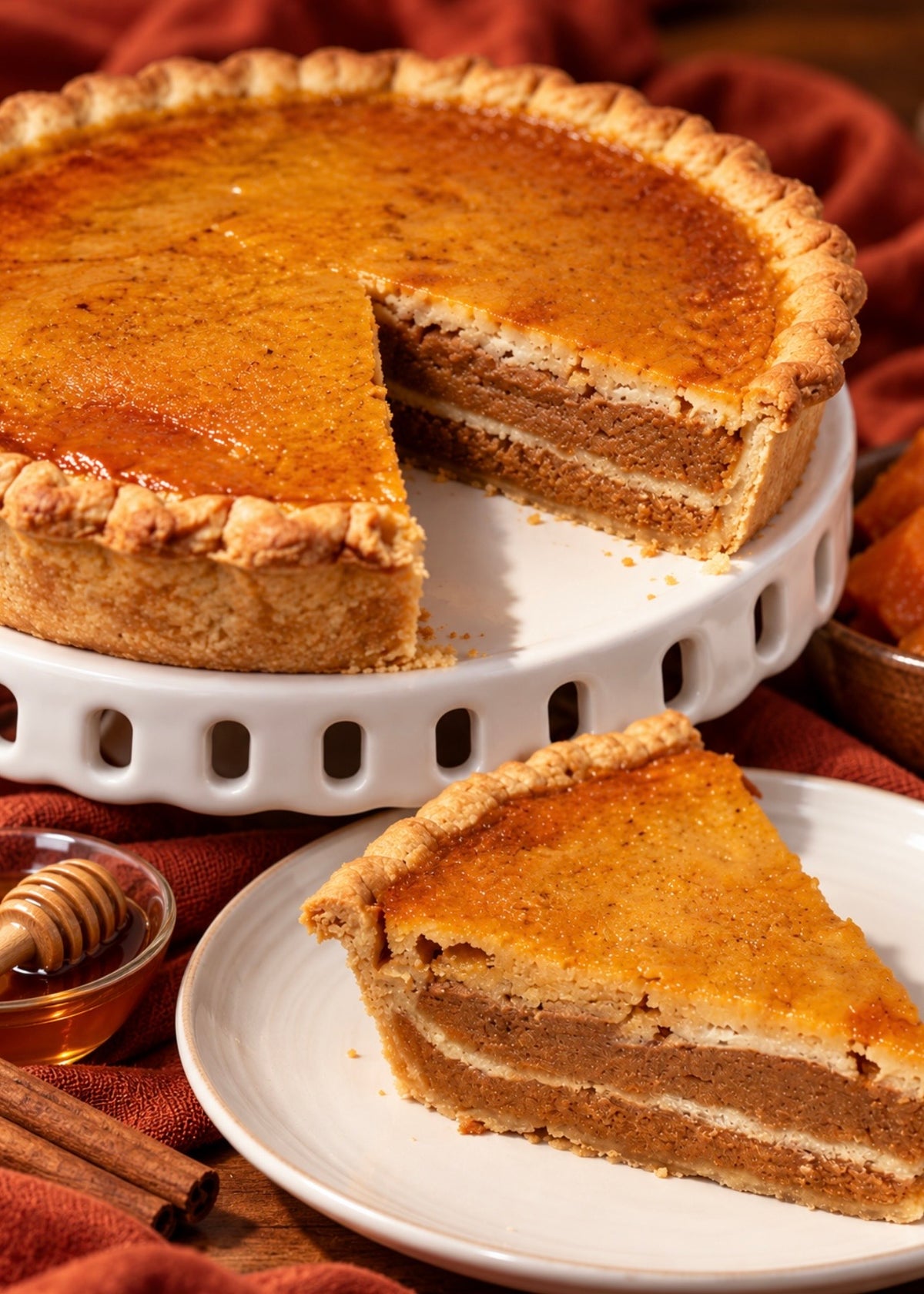 Cornbread & Yams Pie