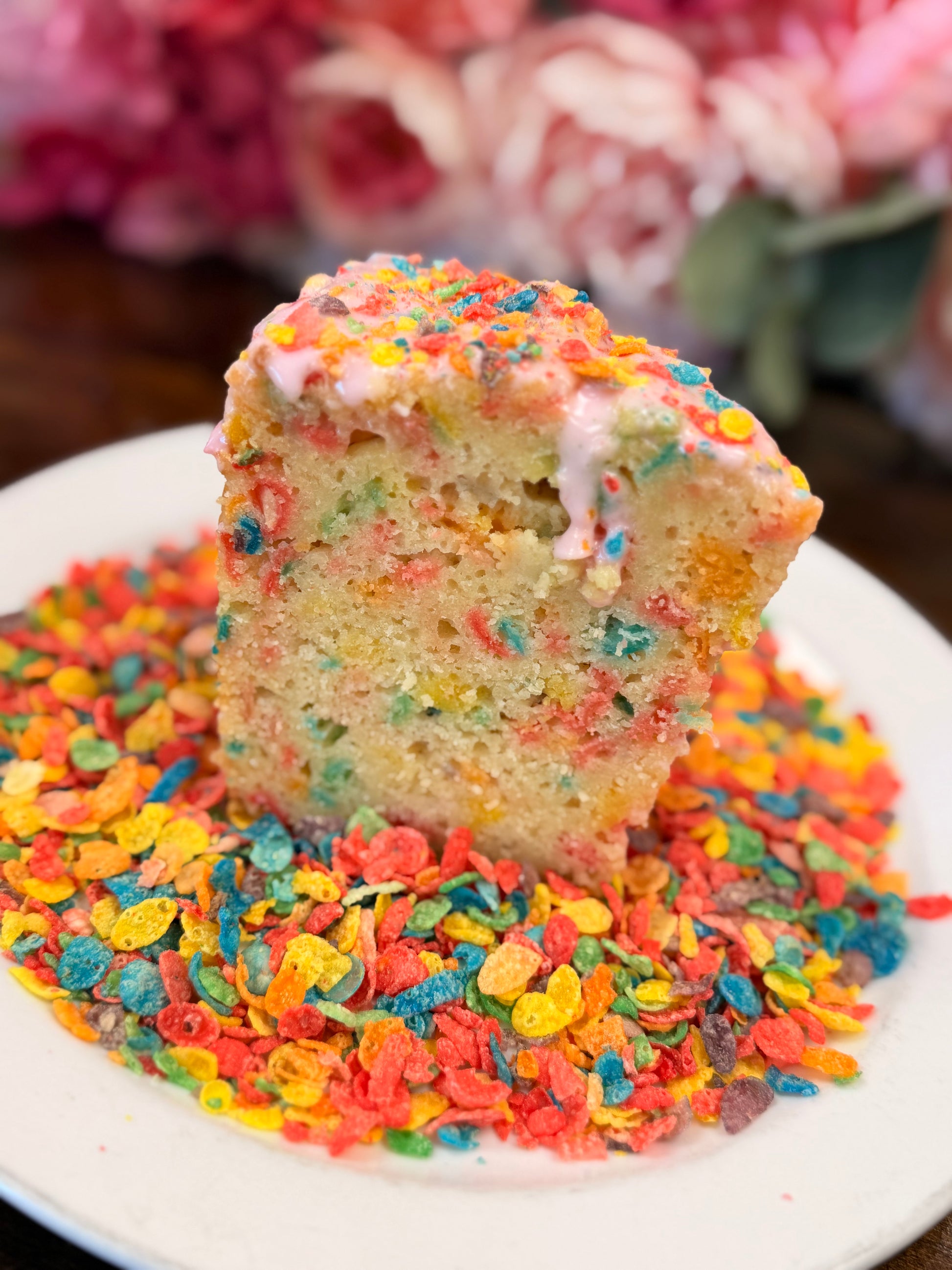 Fruity Pebbles Pound Cake